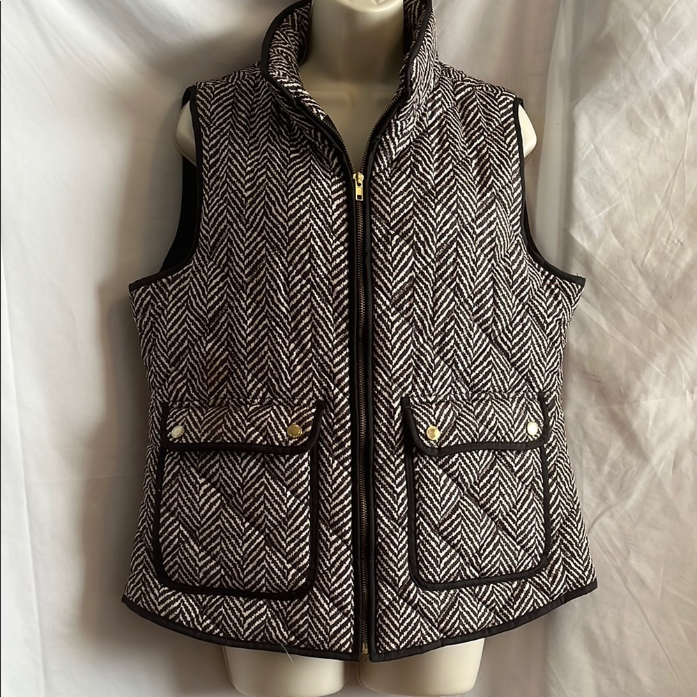 Stylish Black and Cream Women's Vest